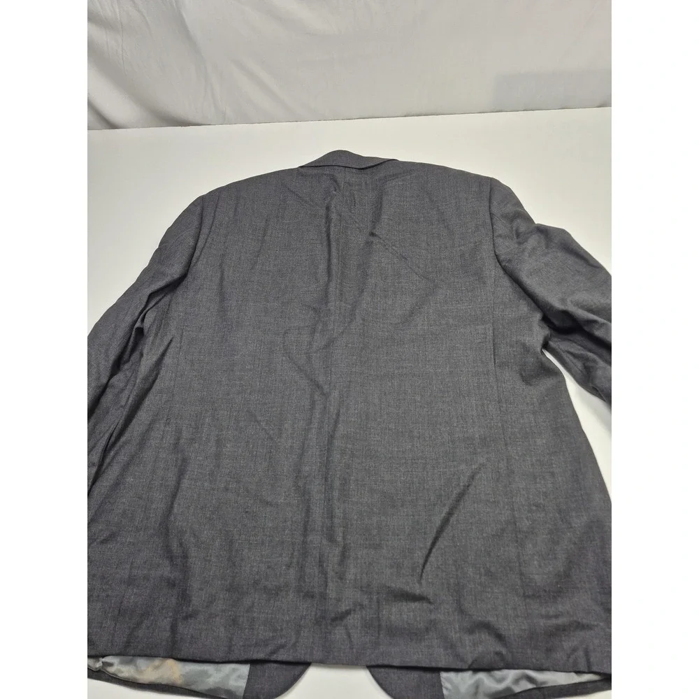 Adolfo Suit Mens 52 Long Gray 100% Wool Veracruz 2 Piece 48x36 Mexico NWT FLAW
